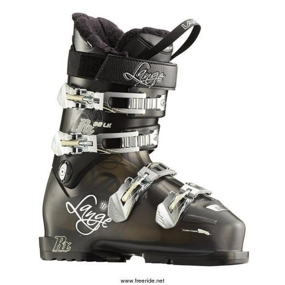 Lange Exclusive RX 80 LV Ski Boots Women's 26-26.5 (306mm) Black & Silver
